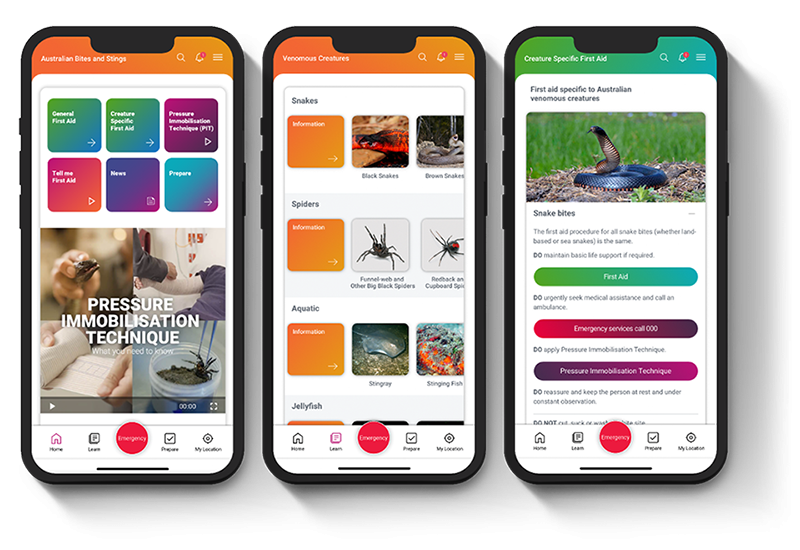 Australian Bites and Stings App